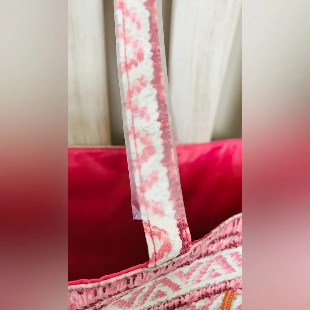 Estée Lauder Pink & Gold Cloth Bag Tote 💐🆕💐 Limited Edition Cloth Tote
